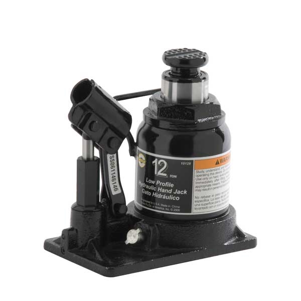 Omega Lift Equipment 10128 12 Ton InLine Bottle Jack, Shorty